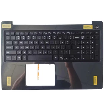 Новая клавиатура с подставкой для рук для Dell Latitude 3590 черного цвета.
