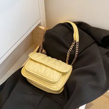 Новые модные женские сумки люксового бренда, однотонная сумка через плечо, сумка-мессенджер из искусственной кожи, повседневные сумки-бродяги, сумка-тоут простого дизайна.