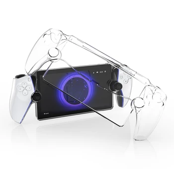 Кристально прозрачная защитная оболочка для PlayStation Portal, твердый переплет, Разъемная игровая консоль, Аксессуары для PlayStation Portal