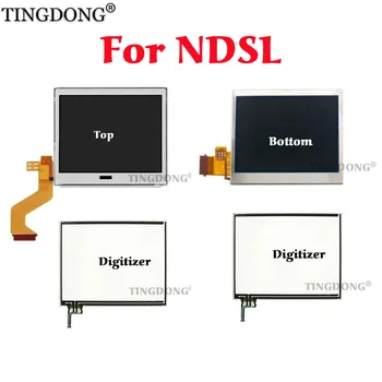1 комплект Для NDSL Сенсорный Экран дигитайзер стеклянный Дисплей Сенсорная Панель + Верхний Нижний и Верхне-Нижний ЖК-Экран Для Nintend DS Lite