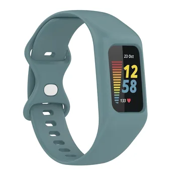 Ремешок для смарт-часов Fitbit Charge 5/4/3 Мягкий силиконовый ремешок для смарт-часов, регулируемый Браслет для спортивных часов, Аксессуары для браслетов