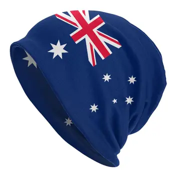 Флаг Австралии, шапочки, Кепки, Мужские, Женские, Унисекс, Крутая Зимняя Теплая Вязаная шапка, шапки-капоты для взрослых