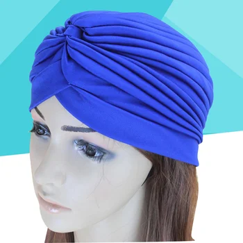 Индийская шапка-тюрбан Baotou Yoga, водолазка, складывающаяся для женщин (синий)