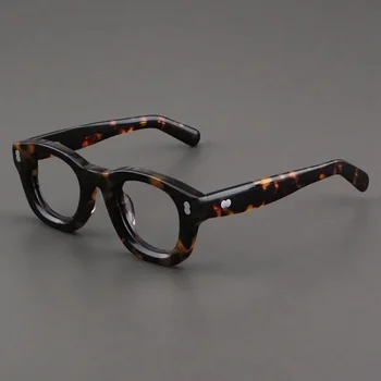Винтажные квадратные ацетатные очки с утолщением, оптические очки для чтения при близорукости, Индивидуальные очки по рецепту, мода унисекс