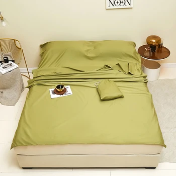Спальный мешок Dreamreal из египетского хлопка, вкладыш для хостелов, простыня для путешествий, легкая Дышащая простыня, Спальный мешок