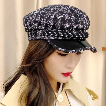 2023 новый зимний модный теплый берет, японская и южнокорейская художественная утиная шляпа, осенне-зимняя утиная шляпа, женская шляпа художника
