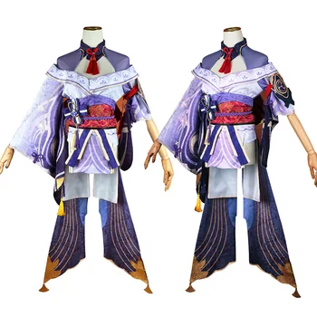 COS Genshin Impact Raiden Shogun Косплей костюм Женская униформа аниме Одежда Костюмы на Хэллоуин для женщин Комплект