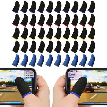 10 шт. Рукав для пальцев для мобильной игры PUBG, бесшовные перчатки с защитой от пота, дышащие перчатки для пальцев, игры с чувствительным сенсорным экраном