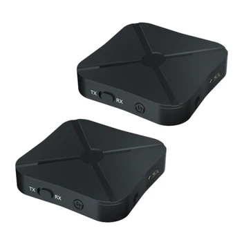 2 новых приемника и передатчика Bluetooth 4.2, аудио-адаптер беспроводной связи Bluetooth с 3,5 мм аудио AUX для домашнего телевизора, MP3 ПК