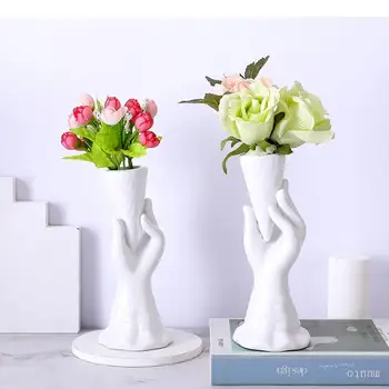Керамическая ваза, цветочный горшок, поделки для дома, Ручная Цветочная композиция, украшение вазы, Цветочная композиция для гостиной, украшение контейнера для цветов