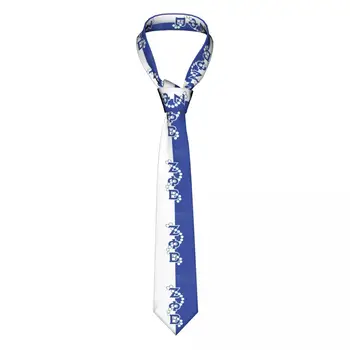 Галстук с логотипом Zeta Phi Beta для мужчин, изготовленный на заказ шелковый галстук женского клуба ZOB для вечеринки