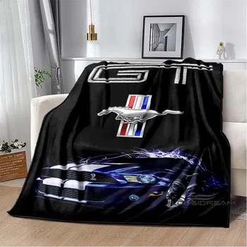 Пледы M-Mustang, модный автомобильный подарок, одеяло для дивана для взрослых и детей, одеяло для спальни, гостиной, Декор, Дропшиппинг