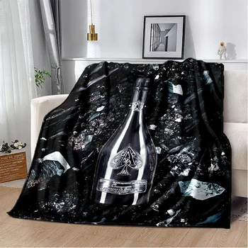 Мягкое и теплое фланелевое одеяло Armand de Brignac для кемпинга, пикника, дневного перерыва, подарочное постельное белье