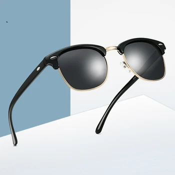 Винтажные Поляризованные солнцезащитные очки Фирменного дизайна, Солнцезащитные очки для глаз, женские Классические мужские солнцезащитные очки без оправы Oculos De Sol UV400