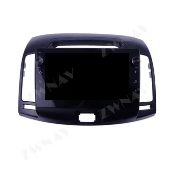 Головное устройство Android 10 4 + 128 Г Автомобильный DVD-плеер, автомагнитола, Мультимедийный сенсорный экран для Hyundai Elantra 2008-2010 Навигация