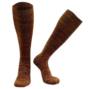 1 пара зимних толстых и теплых мужских носков до колена, зимние холодные компрессионные махровые носки для ног