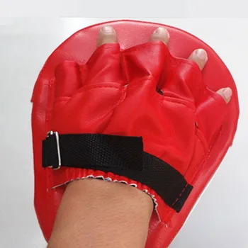 Боксерские Рукавицы для ударов Муай Тай Санда Тренировочные Толстые Сейсмически Изогнутые перегородки из искусственной кожи Пальцы для Тхэквондо Мишень для ног
