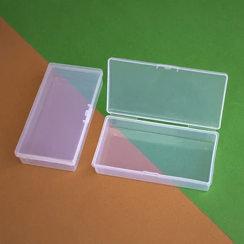 1PC Rectangle Plastic Transparent Storage Box Students Stationaries Storage Accessories Кассет Для Канцелярских Принадлежностей 