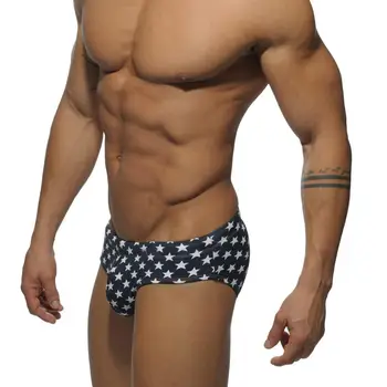 Камуфляжные плавки с пятиконечной звездой бренда Superbody, купальники, мужские плавки, летние мужские шорты для плавания в стиле пэчворк