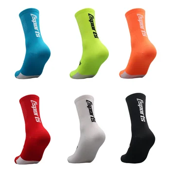 Мужские компрессионные носки для занятий спортом, профессиональные носки для соревнований по велоспорту 2023 года