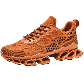 Мужские профессиональные спортивные кроссовки для бега Легкая мужская спортивная обувь из сетчатого материала на шнуровке мужская спортивная повседневная обувь