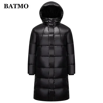 BATMO 2022, новое поступление, зимние куртки с капюшоном на 90% белом гусином пуху, мужские, длинное толстое теплое пальто, парка 8253