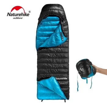 Naturehike CW400 Спальный мешок Winter Duck Down 750FP Спальный мешок для кемпинга на открытом воздухе, Термооболочка, Спальный мешок