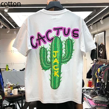 Новые роскошные футболки Cactus Jack Hop, Трэвис 2023, мужская хлопковая футболка в стиле хоп, уличная футболка, топ