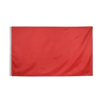 Flagnshow 100% полиэстер сплошной чистый цвет красные флажки