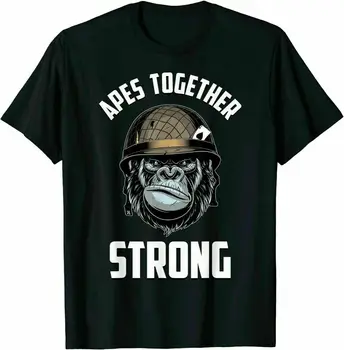 Футболка Apes Together Strong из хлопка, трендовая подарочная футболка