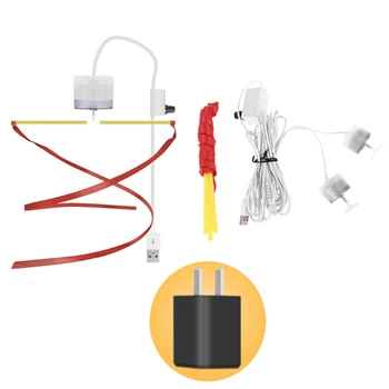  Потолочный USB-вентилятор с защитой от мух, USB-адаптер US Plug и переключатель включения-выключения скорости 326 см Кабель питания