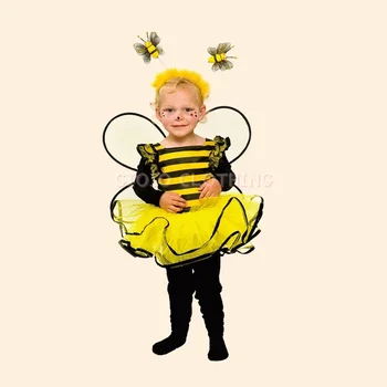 Детский международный день защиты детей, костюм мультяшной пчелы в желтую полоску, фестивальная вечеринка, Косплей Маленькой Пчелки