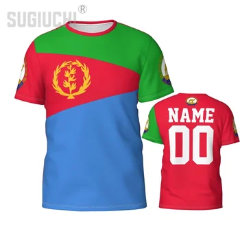 Пользовательское имя Номер Эмблема Флага Эритреи 3D футболки Одежда для мужчин Женские Футболки Джерси Футбол Футбольные фанаты Подарочная футболка