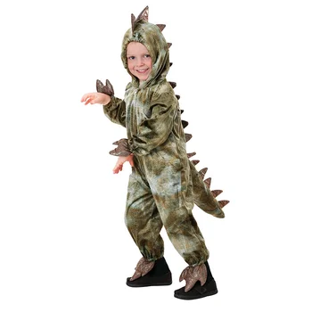 Детский костюм динозавра на Хэллоуин, милый Тираннозавр Рекс Юрского периода, боди для косплея, костюм для сценической вечеринки