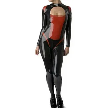 Латексный Резиновый Комбинезон В Обтяжку Для Женщин Queen Bodysuit 0.4 мм Размер XXS-XXL