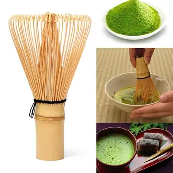 Бамбуковый венчик для взбивания Матча, инструмент для приготовления японского зеленого чая, миксер для взбивания Матча, кисть для пудры, инструмент для чайной церемонии, Чаепитие.