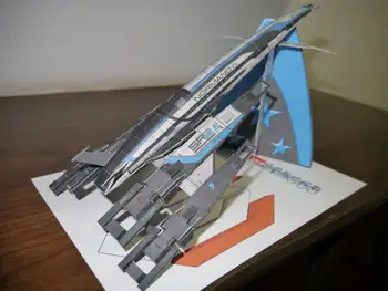 3D Бумажная Модель космического Корабля Mass Effect SR 2 сделай сам