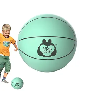 Детский баскетбол, Детский юношеский мяч для бесшумной тренировки в помещении, мягкий, упругий и тихий баскетбол В помещении, тихий баскетбол в помещении Для детей