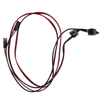 2 Комплекта 2-контактного кабеля питания SW PC Кнопка включения/выключения ATX компьютерный переключатель Провод 45 см