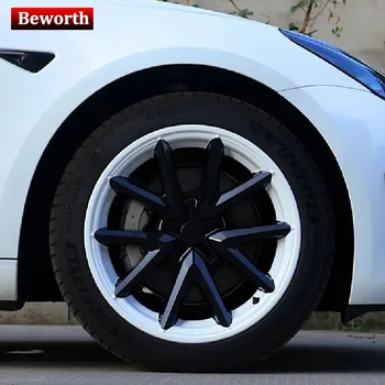 4ШТ 18-Дюймовые Колпачки Ступицы Колеса M3 Для Tesla Модель 3 2023 Ступица Оригинальная Замена Производительности Автомобиля Крышка Ступицы Колеса Аксессуары
